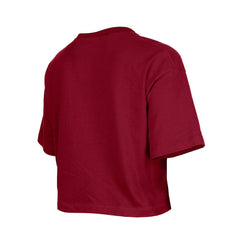 Washington Commanders New Era Girl's Flip Sequin Boxy T-Shirt Burgundy