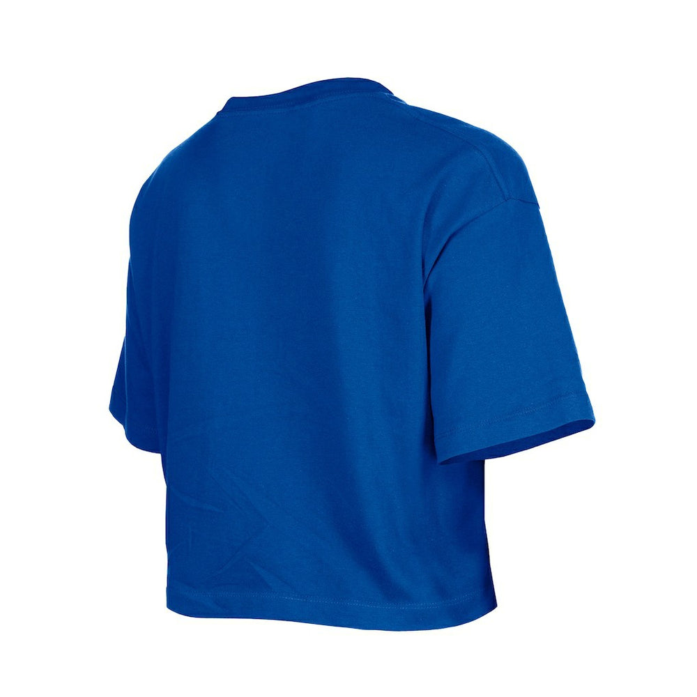New York Giants New Era Girl's Flip Sequin Boxy T-Shirt Royal
