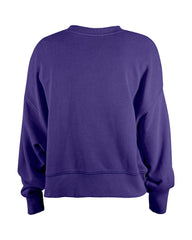 Baltimore Ravens New Era Girl's Flip Sequin Sweatshirt Purple