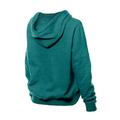 Miami Dolphins New Era Women's Throwback Boxy Hoodie Sweatshirt Aqua