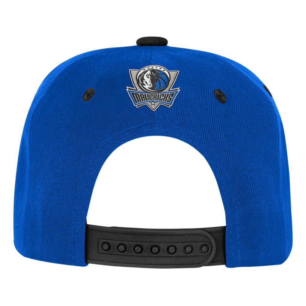 Dallas Mavericks Outerstuff Youth Two-Tone Snapback Hat Blue/Black