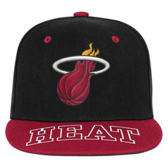 Miami Heat Outerstuff Youth Two-Tone Snapback Hat Black/Red