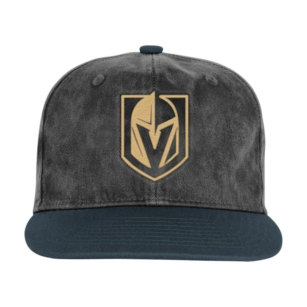 Vegas Golden Knights Outerstuff Youth True Retro Deadstock Adjustable Hat - Silver/Black - NHL 202603238