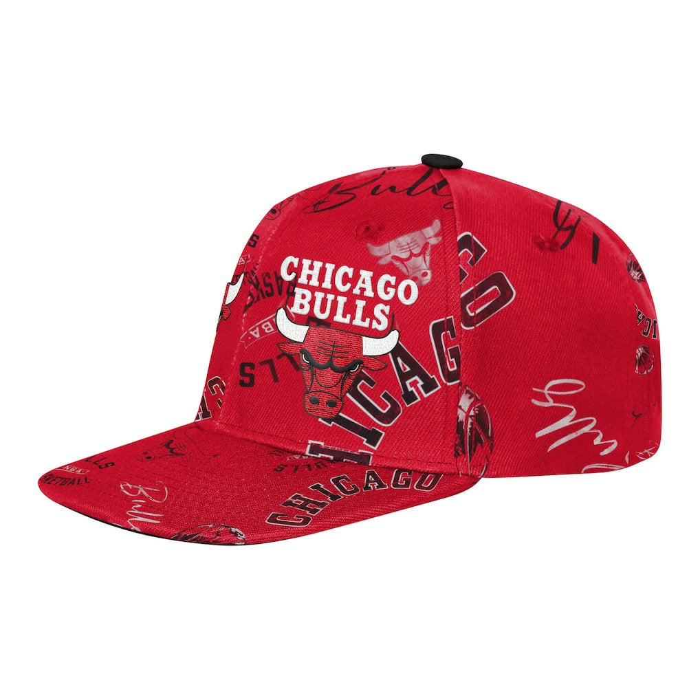 Chicago Bulls Outerstuff Youth Street Hooper Allover Print Snapback Hat Red