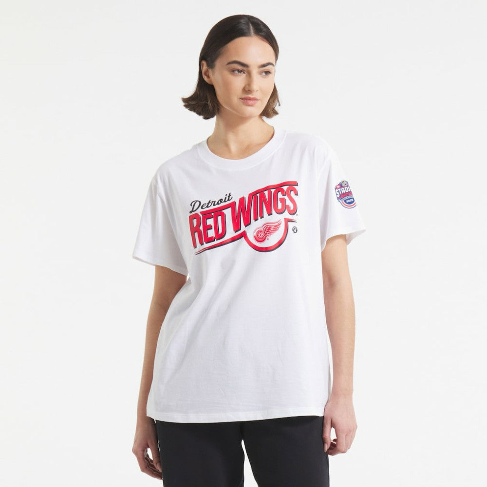 Detroit Red Wings lululemon Women's 2025 NHL Stadium Series All Yours T-Shirt - White - NHL 202603297