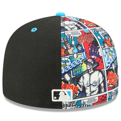 Miami Marlins New Era 2025 MLB Diamond Hero Edition 59FIFTY Fitted Hat - Black/Blue - New Era Lifestyle