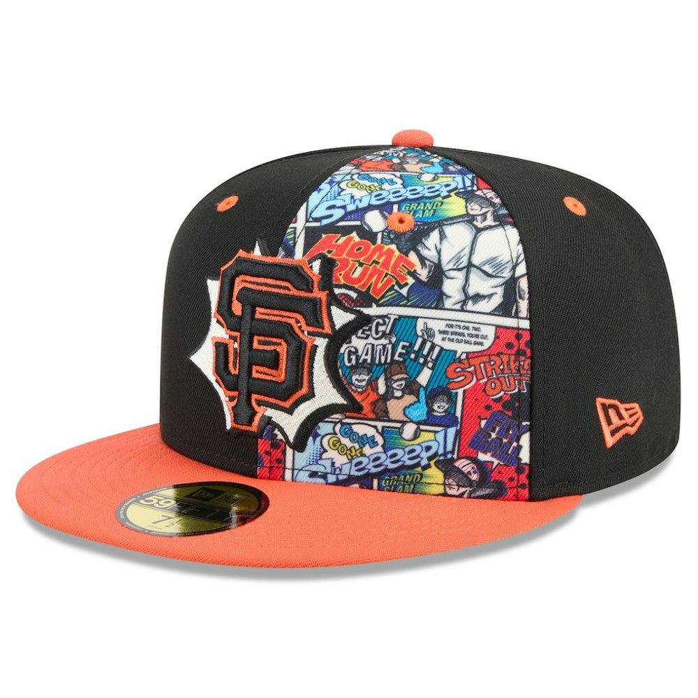 San Francisco Giants New Era 2025 MLB Diamond Hero Edition 59FIFTY Fitted Hat - Black/Orange - New Era Lifestyle