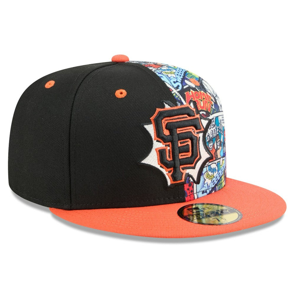 San Francisco Giants New Era 2025 MLB Diamond Hero Edition 59FIFTY Fitted Hat - Black/Orange - New Era Lifestyle