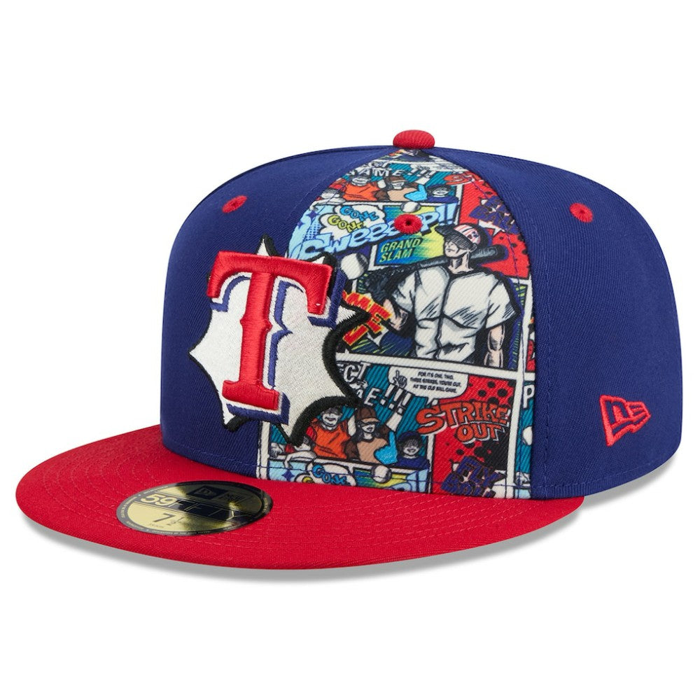 Texas Rangers New Era 2025 MLB Diamond Hero Edition 59FIFTY Fitted Hat - Royal/Red - New Era Online
