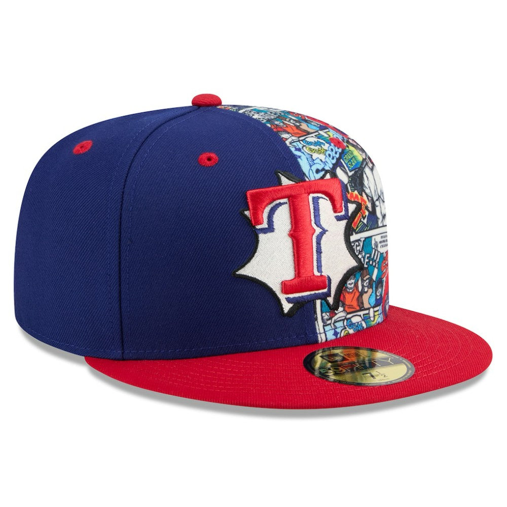 Texas Rangers New Era 2025 MLB Diamond Hero Edition 59FIFTY Fitted Hat - Royal/Red - New Era Online