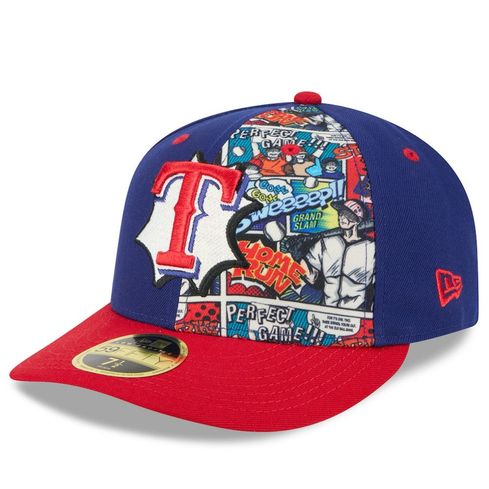 Texas Rangers New Era 2025 MLB Diamond Hero Edition Low Profile 59FIFTY Fitted Hat - Royal/Red - New Era Sale