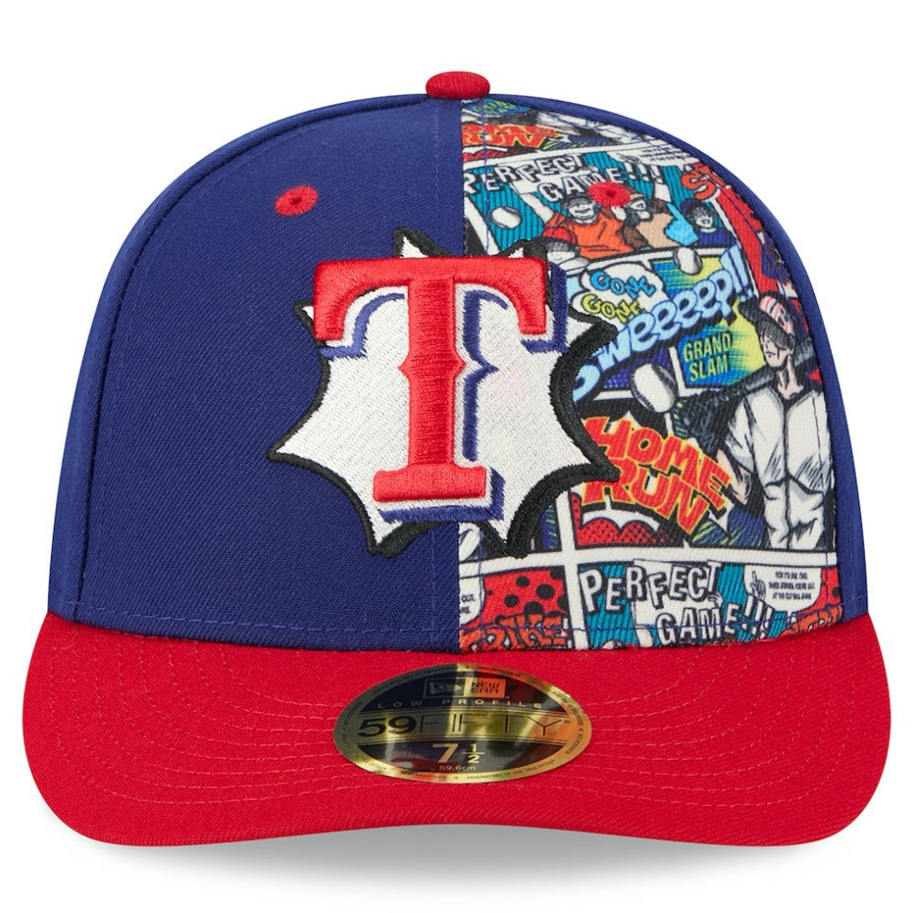 Texas Rangers New Era 2025 MLB Diamond Hero Edition Low Profile 59FIFTY Fitted Hat - Royal/Red - New Era Sale