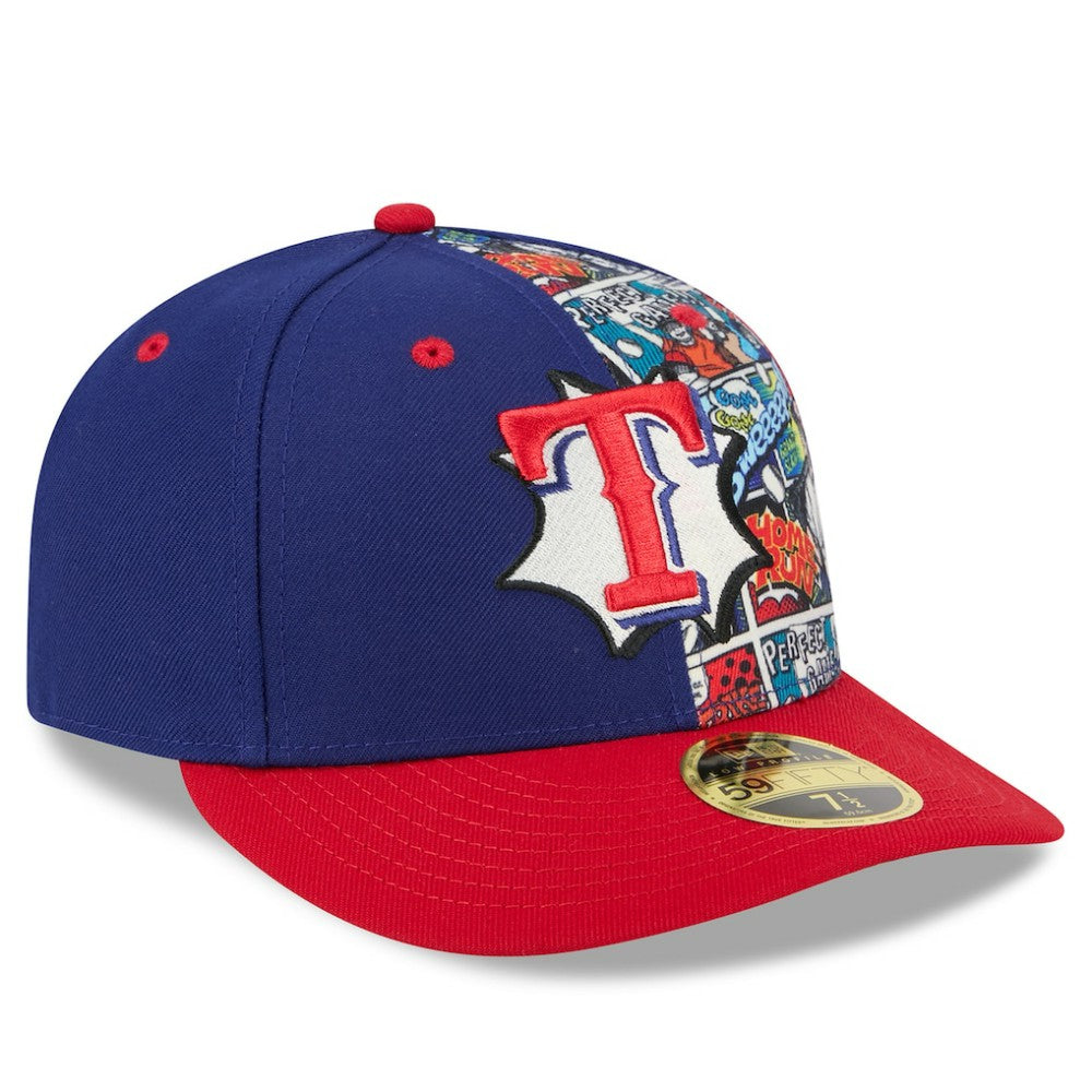 Texas Rangers New Era 2025 MLB Diamond Hero Edition Low Profile 59FIFTY Fitted Hat - Royal/Red - New Era Sale