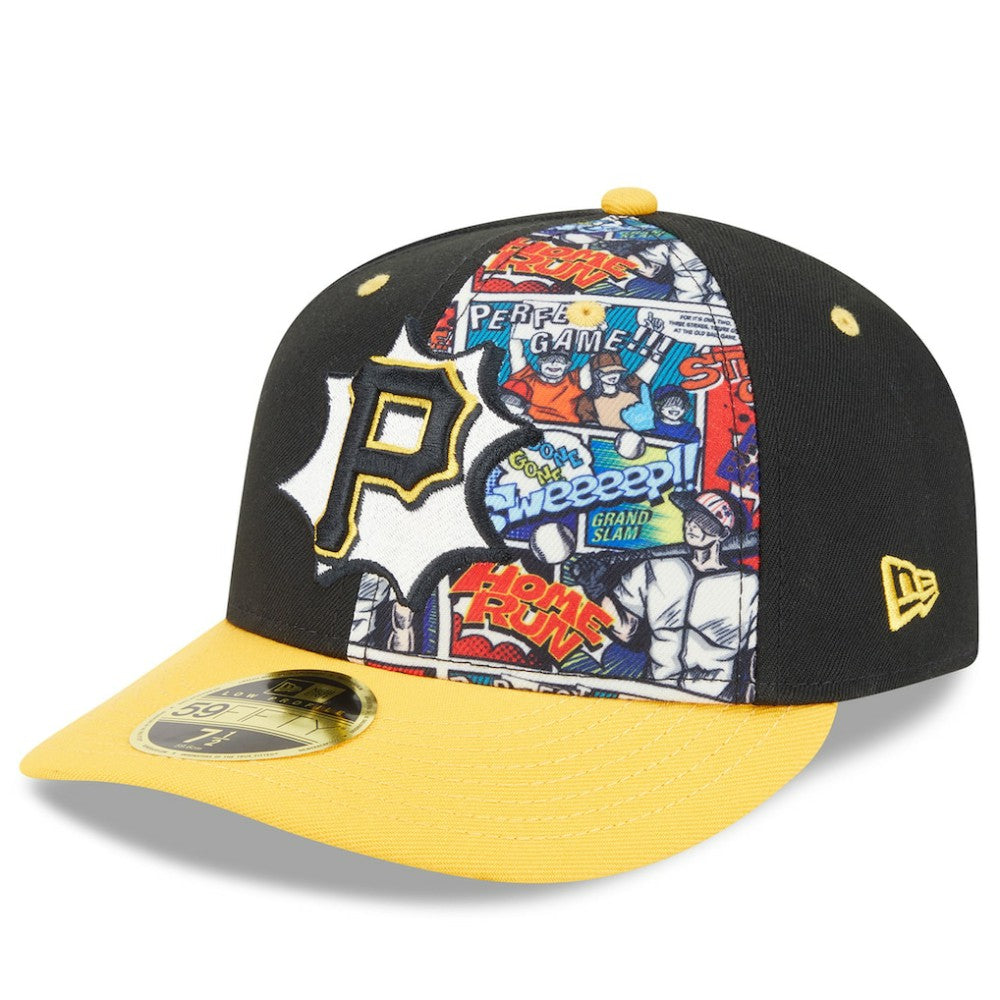 Pittsburgh Pirates New Era 2025 MLB Diamond Hero Edition Low Profile 59FIFTY Fitted Hat - Black/Gold - New Era Discount