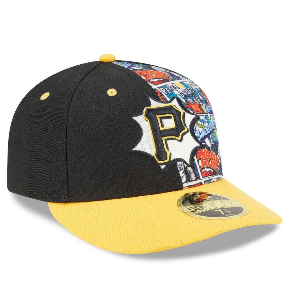 Pittsburgh Pirates New Era 2025 MLB Diamond Hero Edition Low Profile 59FIFTY Fitted Hat - Black/Gold - New Era Discount