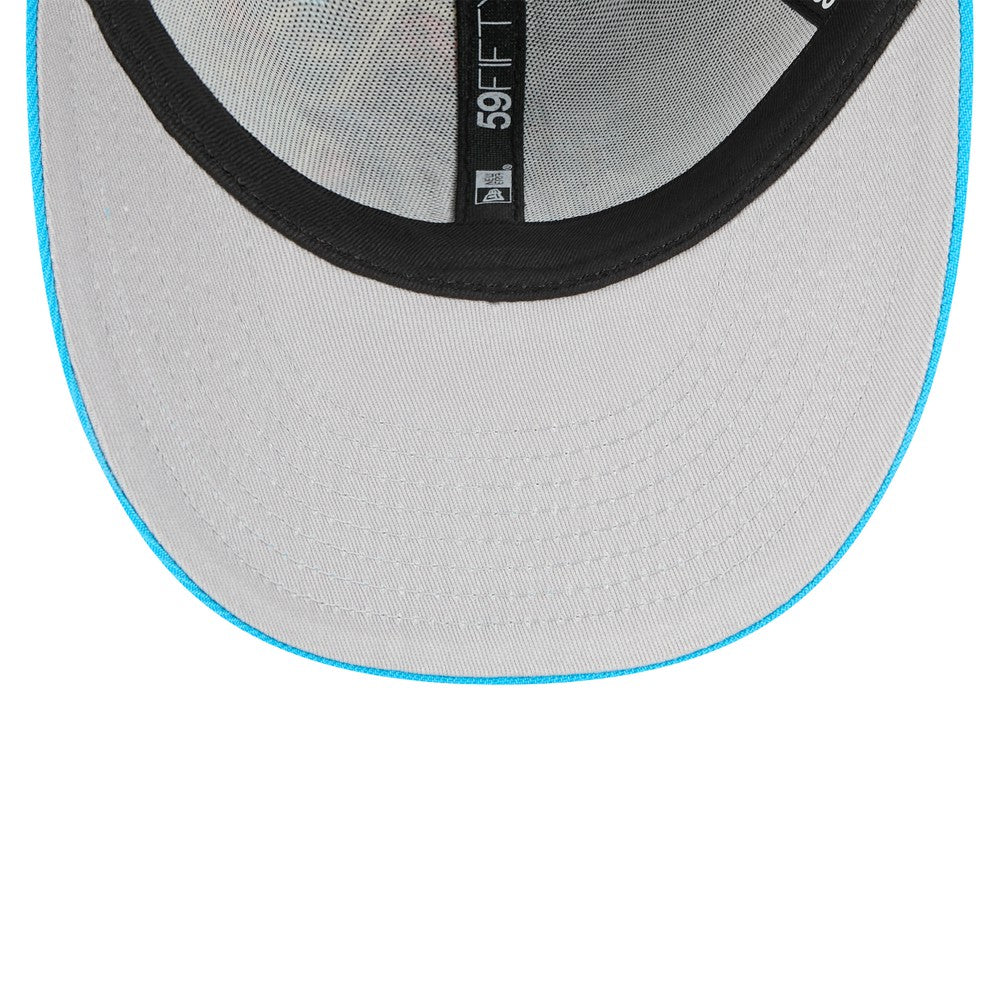 Miami Marlins New Era 2025 MLB Diamond Hero Edition Low Profile 59FIFTY Fitted Hat - Black/Blue - New Era Sale