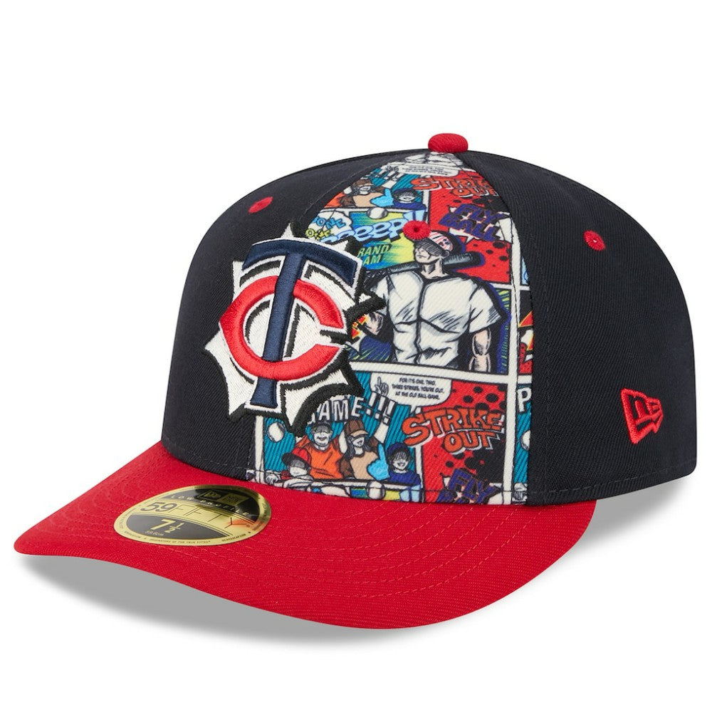 Minnesota Twins New Era 2025 MLB Diamond Hero Edition Low Profile 59FIFTY Fitted Hat - Navy/Red - New Era Lifestyle