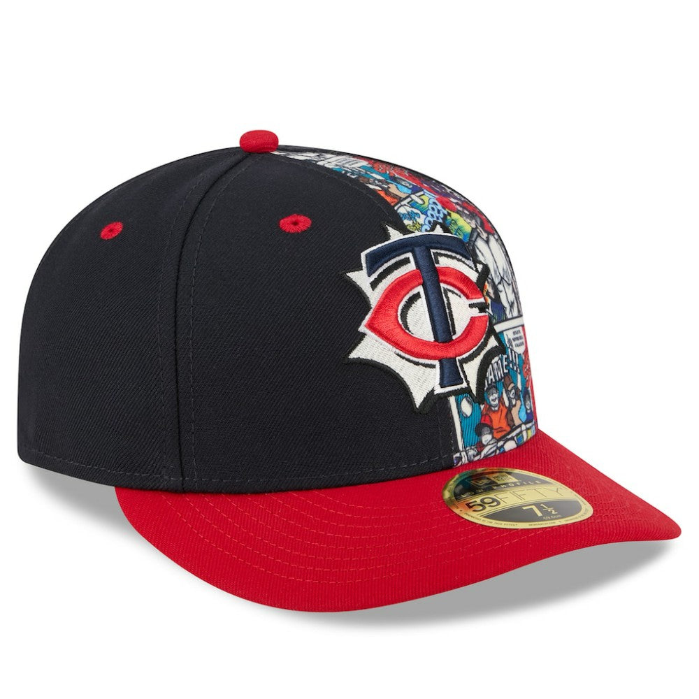 Minnesota Twins New Era 2025 MLB Diamond Hero Edition Low Profile 59FIFTY Fitted Hat - Navy/Red - New Era Lifestyle