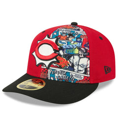 Cincinnati Reds New Era 2025 MLB Diamond Hero Edition Low Profile 59FIFTY Fitted Hat - Red/Black - New Era Discount