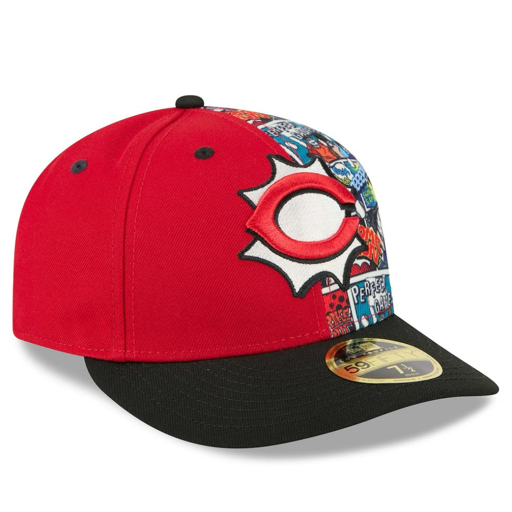 Cincinnati Reds New Era 2025 MLB Diamond Hero Edition Low Profile 59FIFTY Fitted Hat - Red/Black - New Era Discount