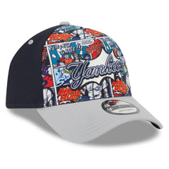 New York Yankees New Era 2025 MLB Diamond Hero Edition A-Frame 9FORTY Adjustable Hat - Navy/Gray - New Era Lifestyle