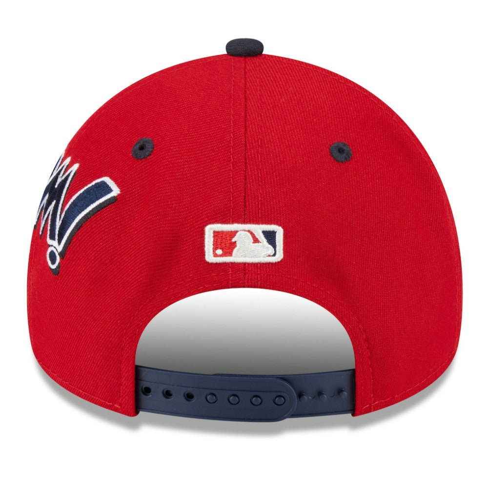 Washington Nationals New Era Youth 2025 MLB Diamond Hero Edition A-Frame 9FORTY Adjustable Hat - Red/Navy - New Era Online