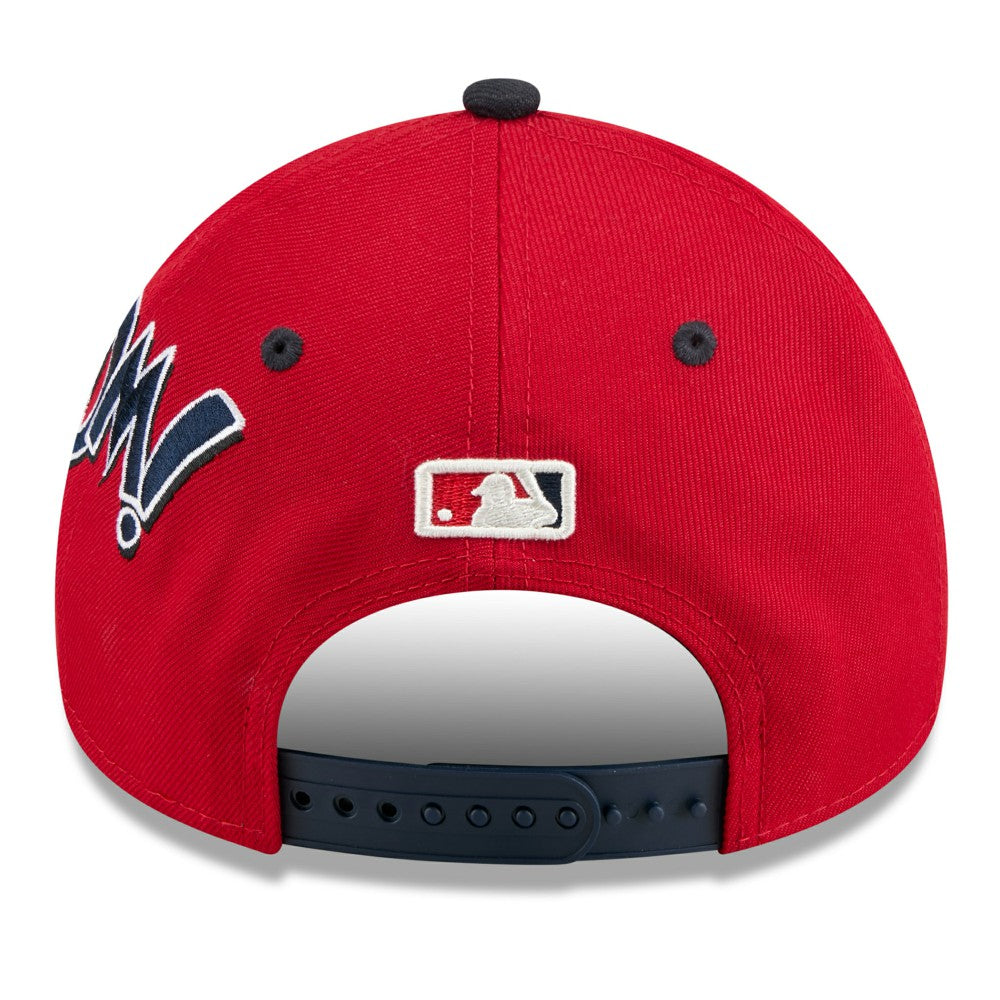 Los Angeles Angels New Era Youth 2025 MLB Diamond Hero Edition A-Frame 9FORTY Adjustable Hat - Red/Navy - New Era Sale