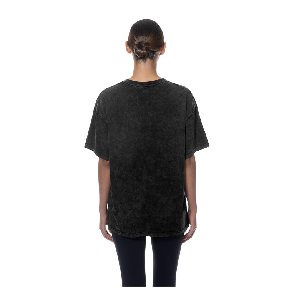 Minnesota Timberwolves Women's Throwback Mineral Wash Oversized T-Shirt Black | New Era outlet