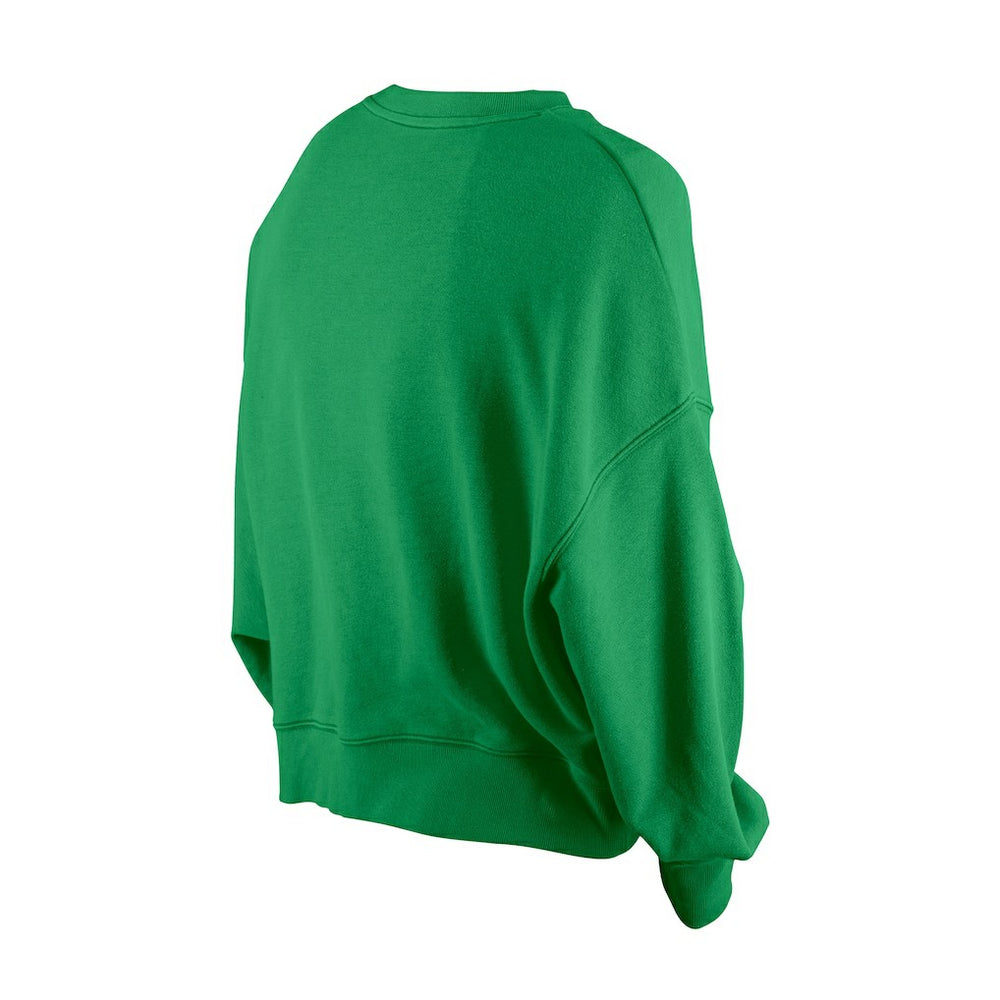 Boston Celtics Women's Boxy Throwback Mineral Wash Sweatshirt Kelly Green | New Era Lifestyle