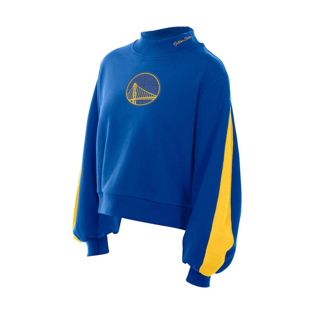 Golden State Warriors Women's Sport Night Balloon Sleeves Sweatshirt for sale Royal | New Era discount