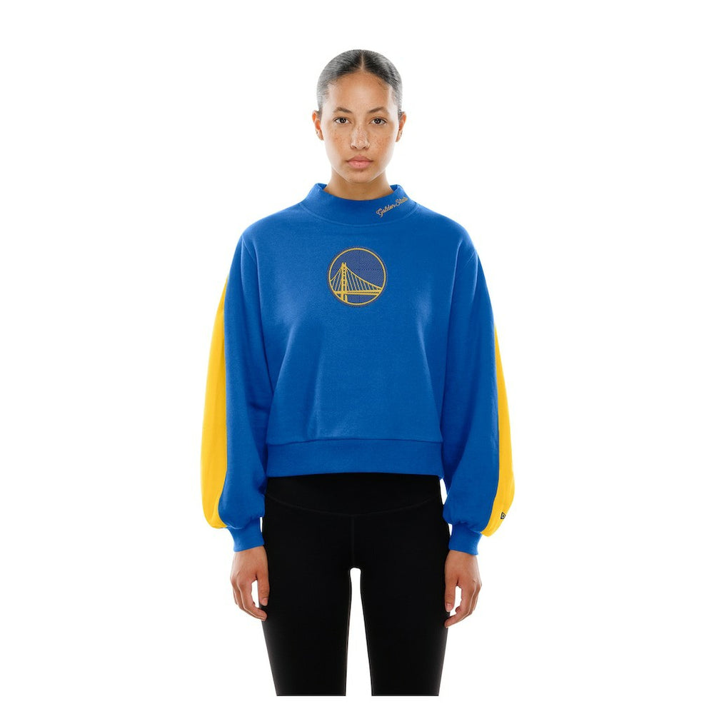 Golden State Warriors Women's Sport Night Balloon Sleeves Sweatshirt for sale Royal | New Era discount