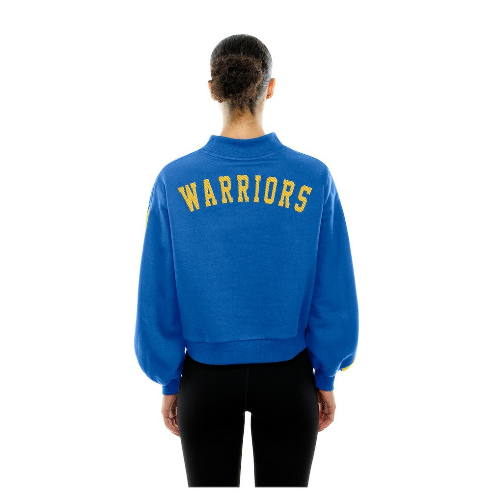 Golden State Warriors Women's Sport Night Balloon Sleeves Sweatshirt for sale Royal | New Era discount