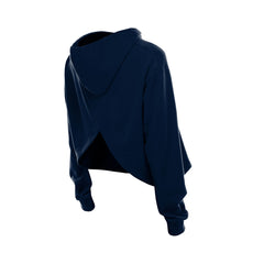 Minnesota Timberwolves Women's Glam Game Open Back Hoodie Navy | New Era US