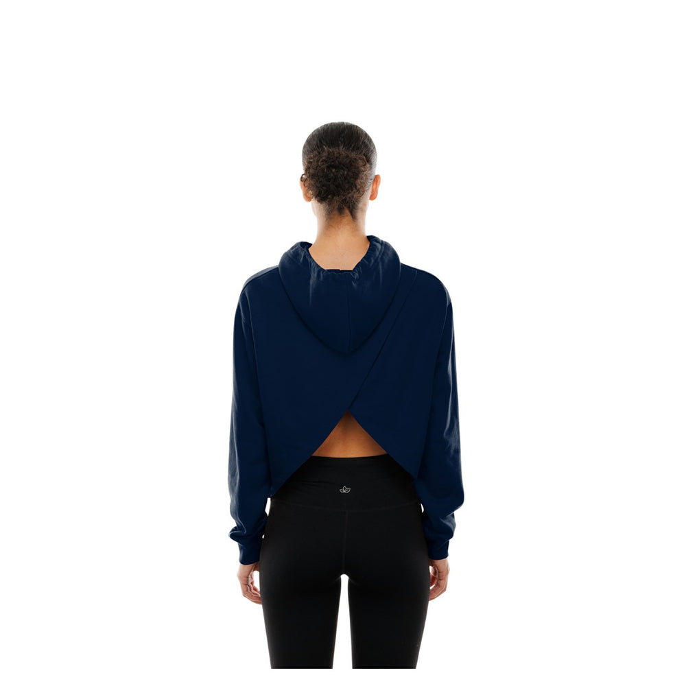 Minnesota Timberwolves Women's Glam Game Open Back Hoodie Navy | New Era US