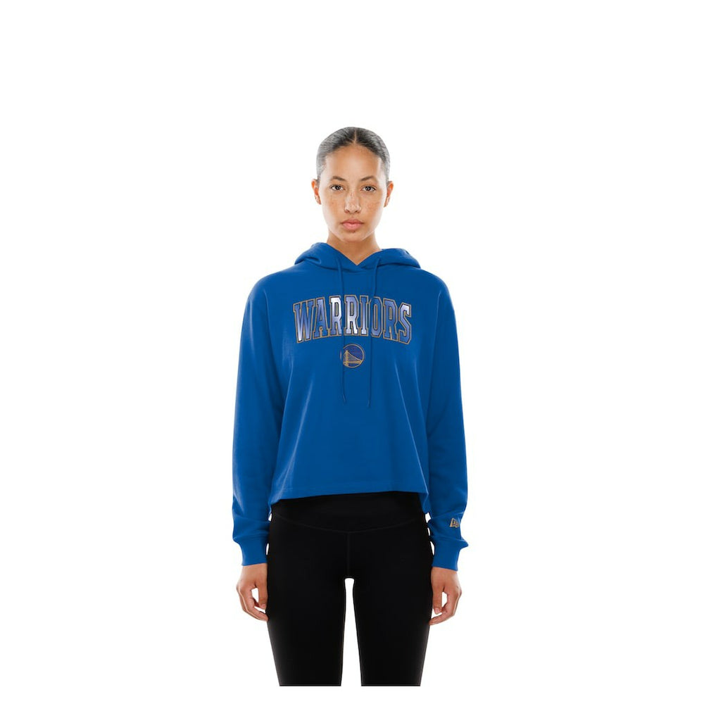 Golden State Warriors Women's Glam Game Open Back Hoodie for sale Royal | New Era for sale