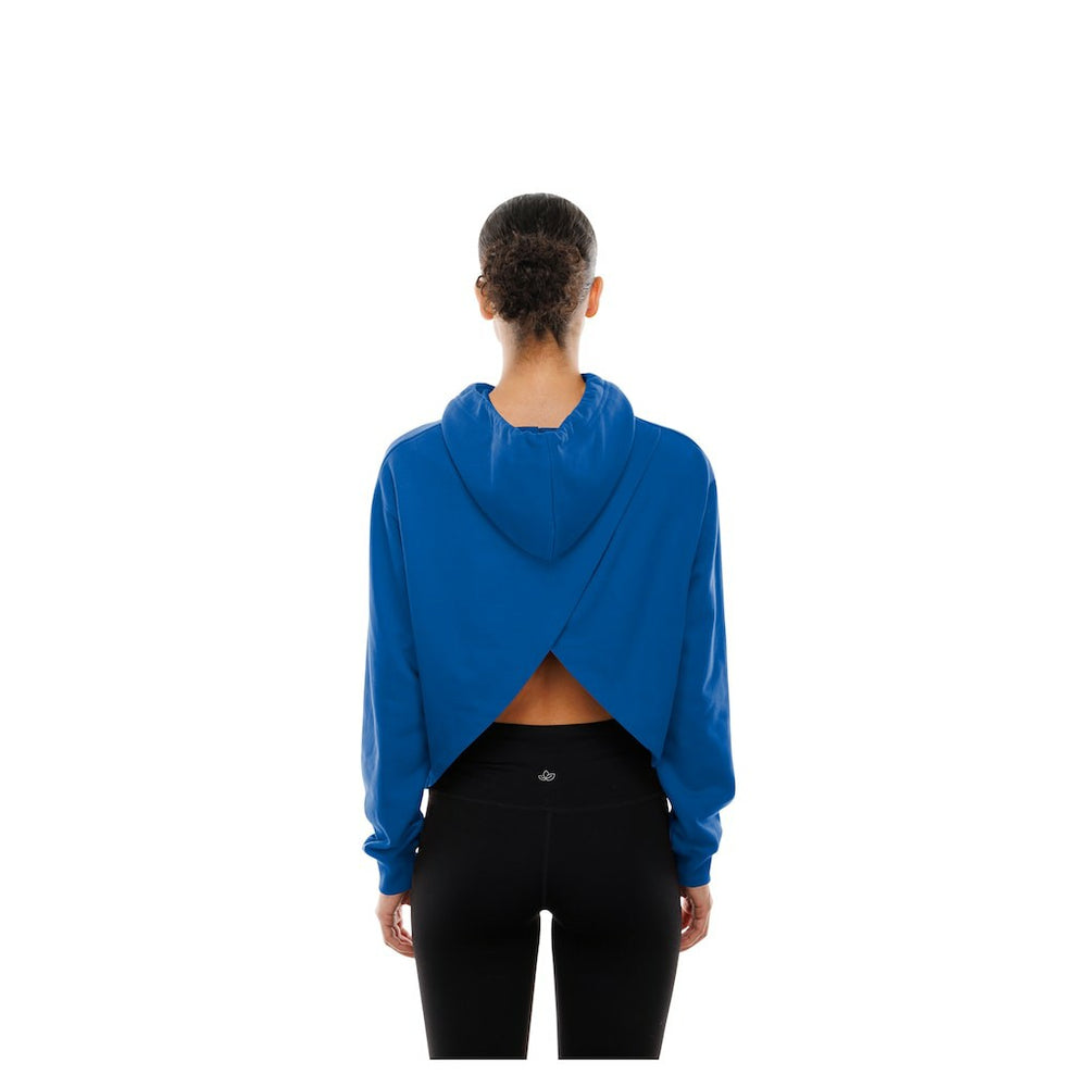 Golden State Warriors Women's Glam Game Open Back Hoodie for sale Royal | New Era for sale