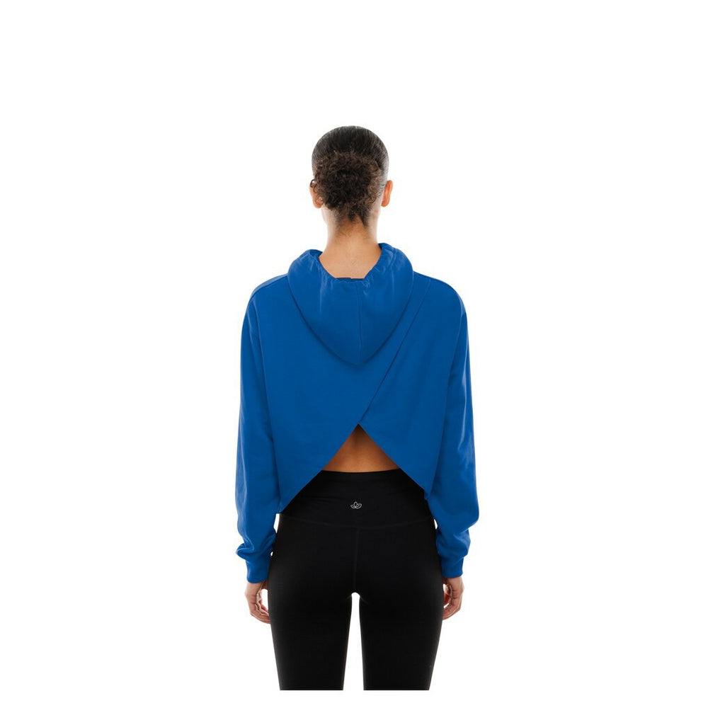 New York Knicks Women's Glam Game Open Back Hoodie Blue | New Era Lifestyle