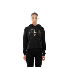 Chicago Bulls Women's Glam Game Open Back Hoodie Black | New Era outlet