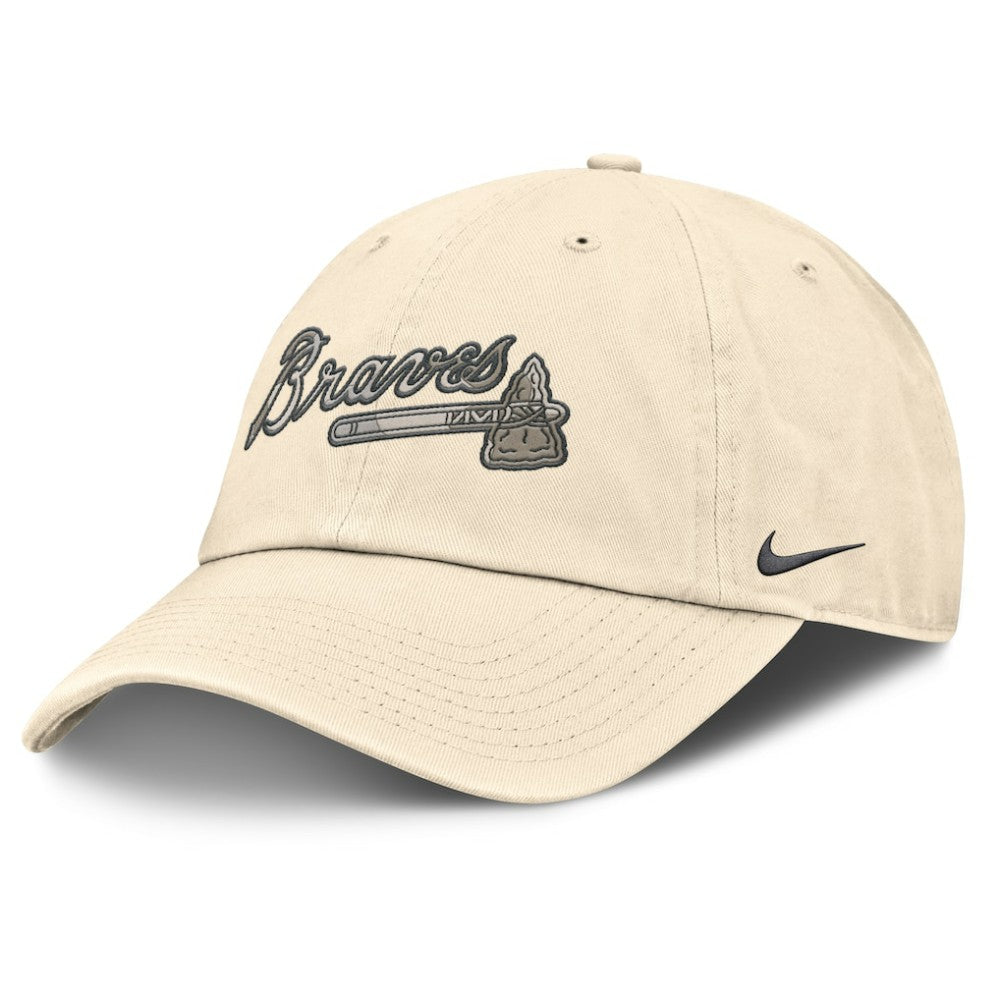 Atlanta Braves Nike Camo Pack Club Adjustable Hat - Natural - Nike on Sale