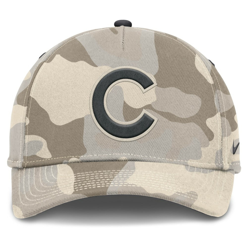 Chicago Cubs Nike Camo Pack Rise Adjustable Hat - Natural - Nike Discount