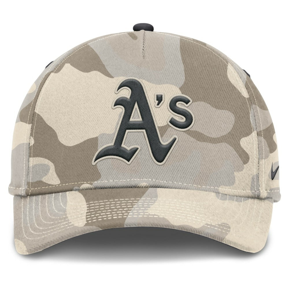 Athletics Nike Camo Pack Rise Adjustable Hat - Natural - Nike on Sale