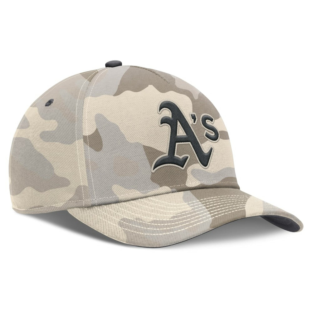 Athletics Nike Camo Pack Rise Adjustable Hat - Natural - Nike on Sale