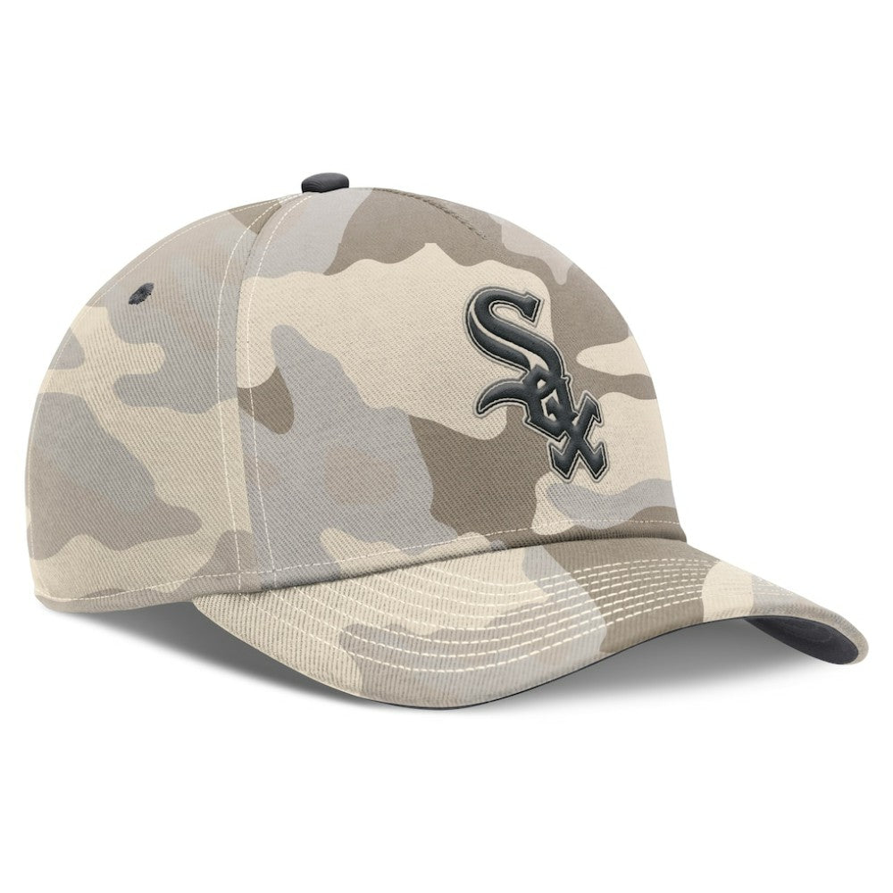 Chicago White Sox Nike Camo Pack Rise Adjustable Hat - Natural - Nike on Sale