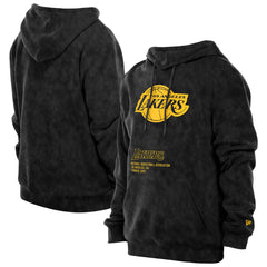 Los Angeles Lakers Sport Night Mineral Wash Pullover Hoodie Black | New Era online