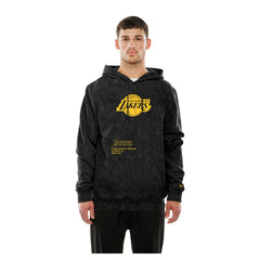 Los Angeles Lakers Sport Night Mineral Wash Pullover Hoodie Black | New Era online