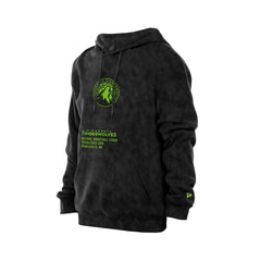 Minnesota Timberwolves Sport Night Mineral Wash Pullover Hoodie Black | New Era US