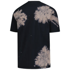 New York Knicks Injection Bleached Out Raw Edge Oversized T-Shirt Black | New Era online