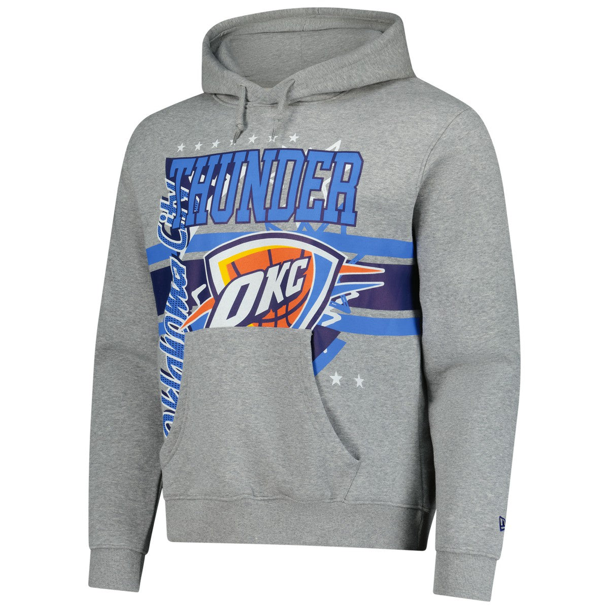 Oklahoma City Thunder Injection Sport Classics Fleece Hoodie Heather Gray | New Era Near Me