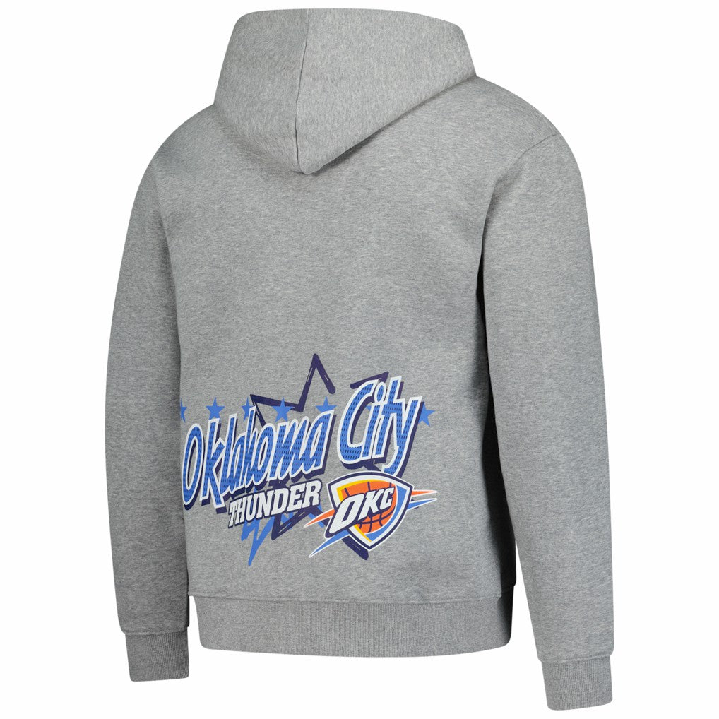 Oklahoma City Thunder Injection Sport Classics Fleece Hoodie Heather Gray | New Era Near Me