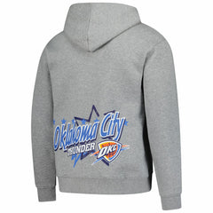 Oklahoma City Thunder Injection Sport Classics Fleece Hoodie Heather Gray | New Era Near Me
